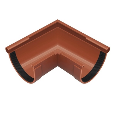 Кут ринви зовнішній 90&deg; D130 Rainway цегляний