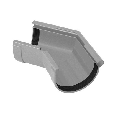 Кут ринви зовнішній 135&deg; D130 Rainway сірий